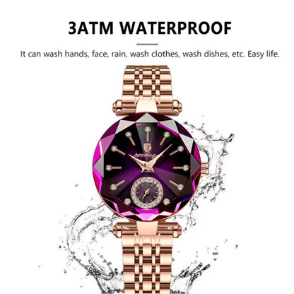 Waterproof Stainless Diamond Ladies Watch